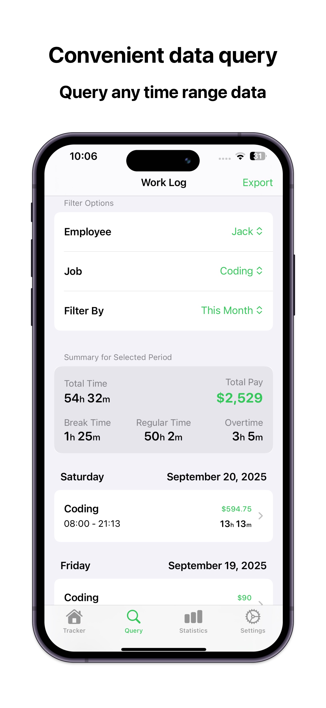 Convenient to query data
